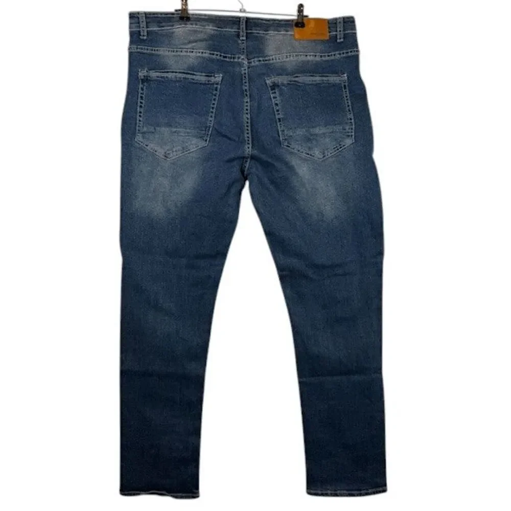 Hudson & Barrow NYC Men's Stretch 5 Pocket Relaxed Straight Jeans Size 40‎ x 32